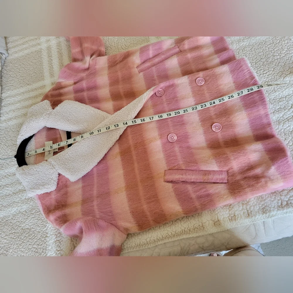 L Space plaid fuzzy jacket size xs - Picture 9 of 10
